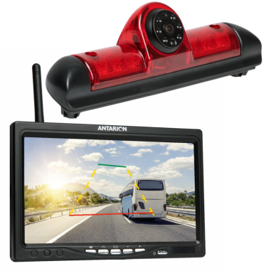 ANTARION Caméra de Recul HD feu stop Fourgon FIAT + Écran HD 7''