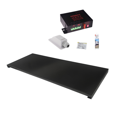 ANTARION Kit Panneau Solaire ALL BLACK 300W + Régulateur MPPT