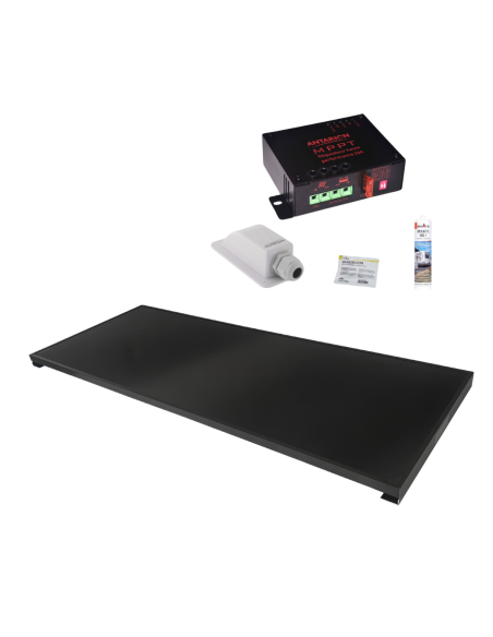 ANTARION Kit Panneau Solaire ALL BLACK 300W + Régulateur MPPT