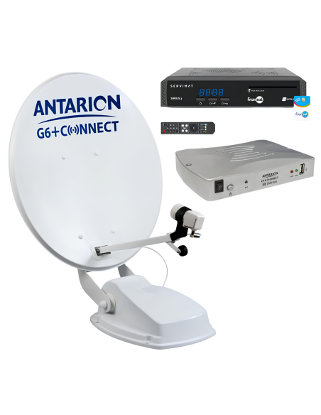 ANTARION Parabole Satellite Automatique 65cm + Positionneur + SIRIUS 3