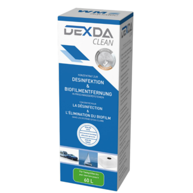 WM AQUATEC Désinfection des réservoirs jusqu'à 60L DEXDA CLEAN 100 mL