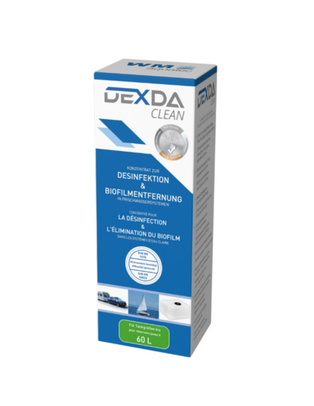 WM AQUATEC Désinfection des réservoirs jusqu'à 60L DEXDA CLEAN 100 mL