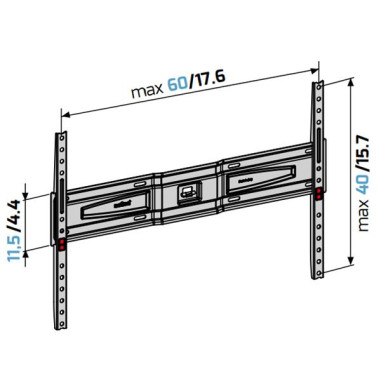 Support mural fixe GSS600PLUSFBCG