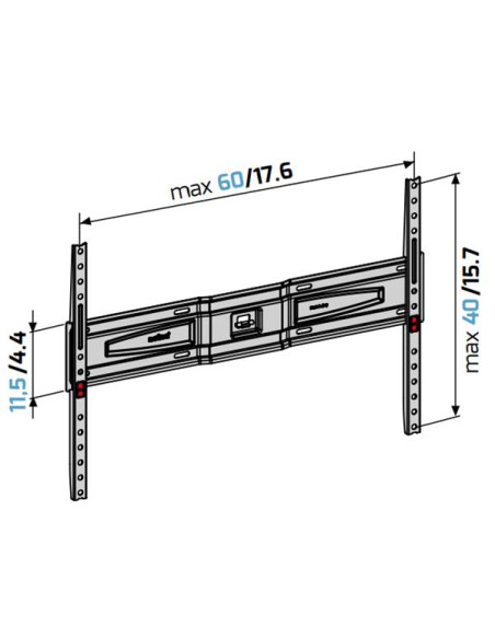 Support mural fixe GSS600PLUSFBCG