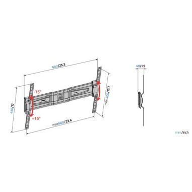 Support mural GST600PLUSCG