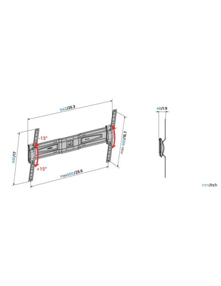 Support mural GST600PLUSCG