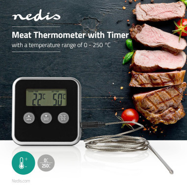 Nedis KATH105BK Thermomètre à Viande