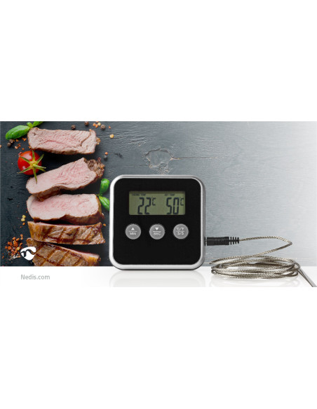 Nedis KATH105BK Thermomètre à Viande
