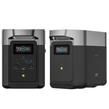 Pack ECOFLOW DELTA 2 Station d'énergie Portable au Lithium-Fer-Phosphate + Batterie Additionnelle Pour Station d'énergie