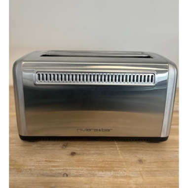 GRILLE PAIN Toaster Inox RIVIERA AND BAR RECONDITIONNÉ 2 Fentes Fonction Décongélation