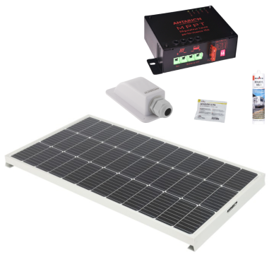 ANTARION KIT Panneau solaire Monocristallin 190W + Régulateur + Câble 5m