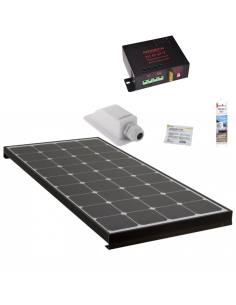 ANTARION KIT Panneau Solaire BLACK BOOSTER 120W + Régulateur + Câble 5m