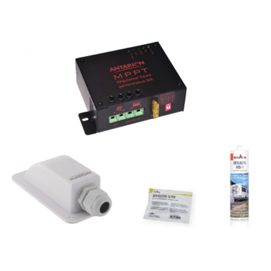 ANTARION Kit BLACK BOOSTER 140W + Régulateur MPPT + Câble
