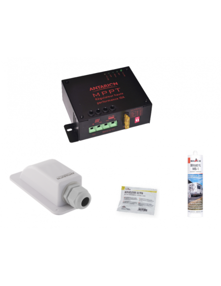 ANTARION Kit BLACK BOOSTER 140W + Régulateur MPPT + Câble