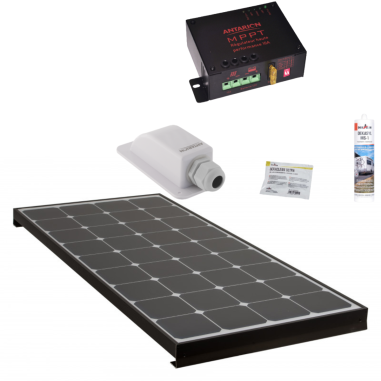 ANTARION Kit BLACK BOOSTER 140W + Régulateur MPPT + Câble