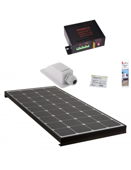 ANTARION Kit BLACK BOOSTER 140W + Régulateur MPPT + Câble