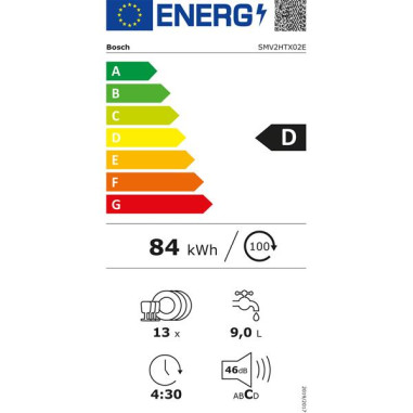 BOSCH Lave-vaisselle Tout-intégrable SMV2HTX02E