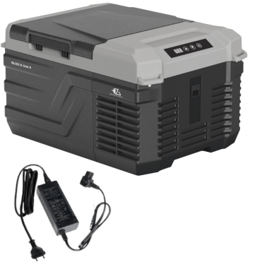 Pack EZA Glacière à compression 9 litres Camping car + Adaptateur 12/220V