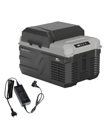 Pack EZA Glacière à compression Blizz-E One 11 litres Camping-car + Adaptateur 12/220V
