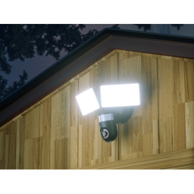 Projecteur LED avec caméra WiFi motorisée Full HD Tuya