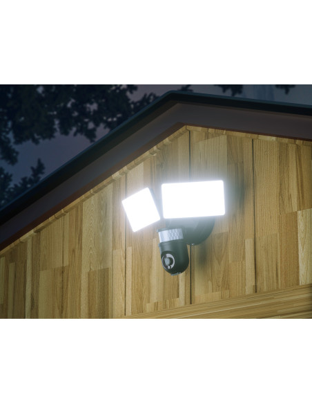 Projecteur LED avec caméra WiFi motorisée Full HD Tuya