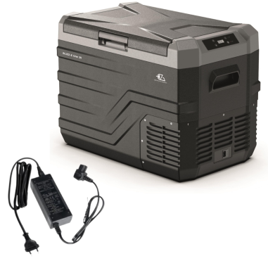 EZA Glacière à compression Blizz-E One 35 litres Camping-car +  EZA Adaptateur 12/220 Volts