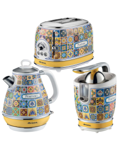 Pack ARIETE Vintage Positano Bouilloire + Grille-pain + Presse-agrumes