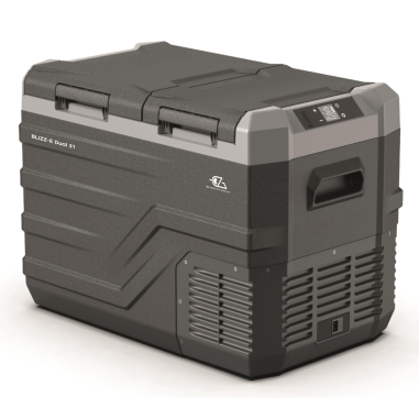 EZA Glacière à compression Blizz-E Dual 31 litres Camping-car +  EZA Adaptateur 12/220 Volts