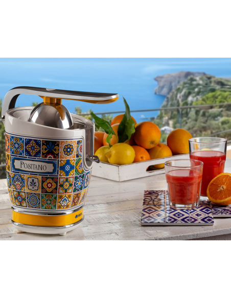PACK ARIETE Positano Bouilloire 1.7L + Grille-pain 4 fentes + Presse-agrumes 85W Design Rétro