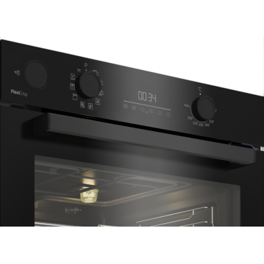 BEKO Four Encastrable Multifonction Pyrolyse 72L Fonctions AirFry et FlexiCrisp