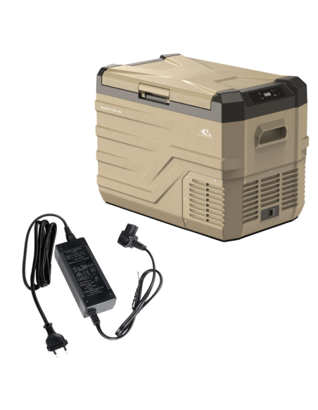 EZA Glacière à compression Blizz-E One 27 litres Camping-car + Adaptateur 12/220 Volts