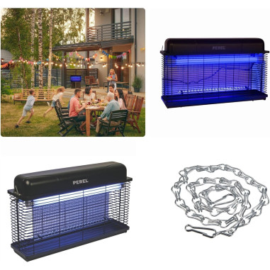 PEREL Destructeur d'insecte électrique 30W Intérieur/Extérieur IP44