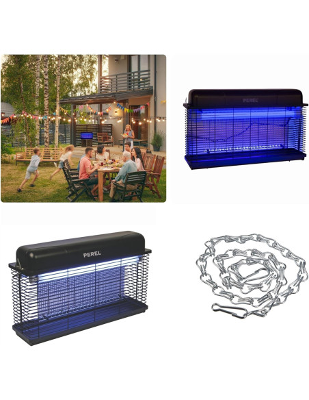 PEREL Destructeur d'insecte électrique 30W Intérieur/Extérieur IP44