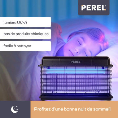 PEREL Destructeur d'insecte électrique 30W Intérieur/Extérieur IP44