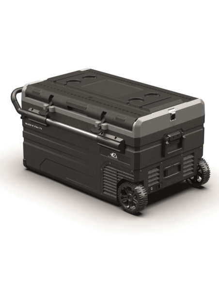 EZA Glacière à compression Blizz-E Flex 73 litres Camping-car + Adaptateur 12/220 Volts