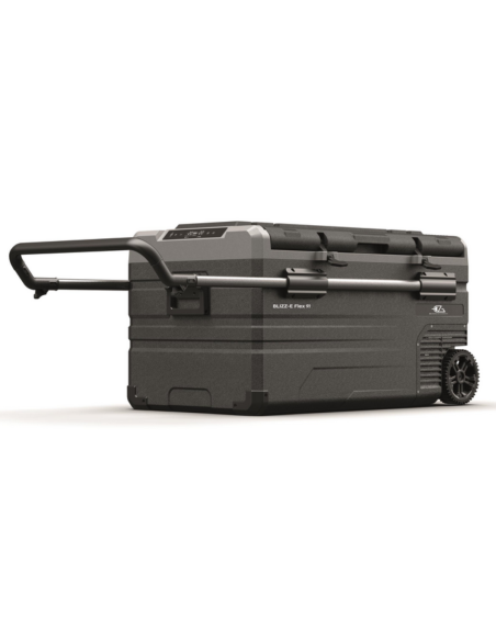 EZA Glacière à compression Blizz-E Flex 91 litres Camping-car + Adaptateur 12/220 Volts