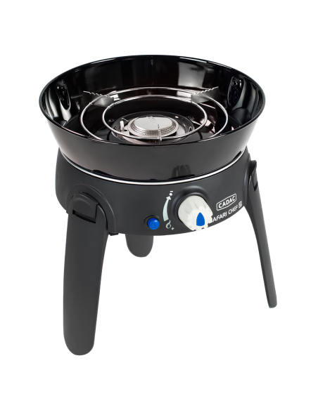 CADAC Safari Chef 30 LP Barbecue Gaz BBQ Grill Spécial Camping Pieds repliables