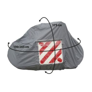 PACK OPTIMA Bâche pour porte-vélo sur paroi arrière 2-3 vélos + Panneau de signalisation réfléchissant