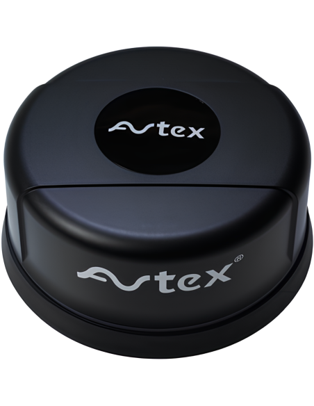 AVTEX Antenne 3G/4G/5G/Wi-Fi Noire + Routeur spécial Camping-car