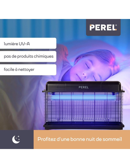 PACK 2 PEREL Destructeurs d'insectes 30W Intérieur/Extérieur