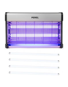 PEREL Destructeur Anti Moustiques Insectes 30W Désinsectiseur UV