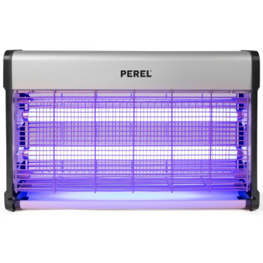 Pack PEREL Destructeur d'insectes Electrique 30W Anti-Moustiques 100m2 Silencieux + Destructeur 20W 80m2