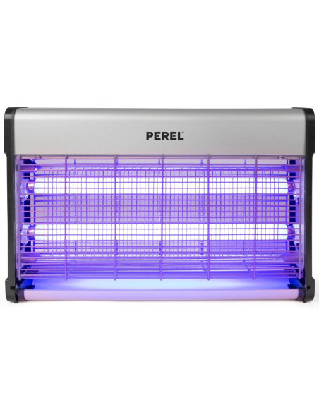 Pack PEREL Destructeur d'insectes Electrique 30W Anti-Moustiques 100m2 Silencieux + Destructeur 20W 80m2