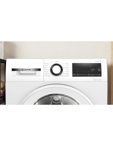 BOSCH Sèche-linge Hublot Pompe à Chaleur 9Kg 16 Programmes