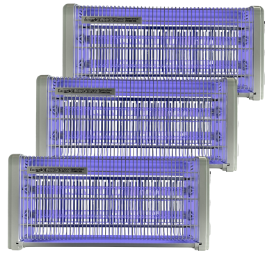 PACK 3 ELECTRIS Destructeur d'insectes Electriques 30W Anti-Moustique 230V 30m2 Grille haute tension