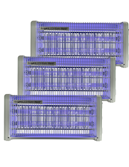 PACK 3 ELECTRIS Destructeur d'insectes Electriques 30W Anti-Moustique 230V 30m2 Grille haute tension