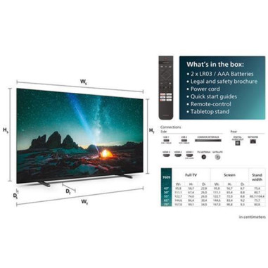 PHILIPS TV LED UHD 4K - 55PUS7609