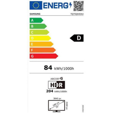 SAMSUNG TV LED UHD 4K - TQ75Q64DAUXXC