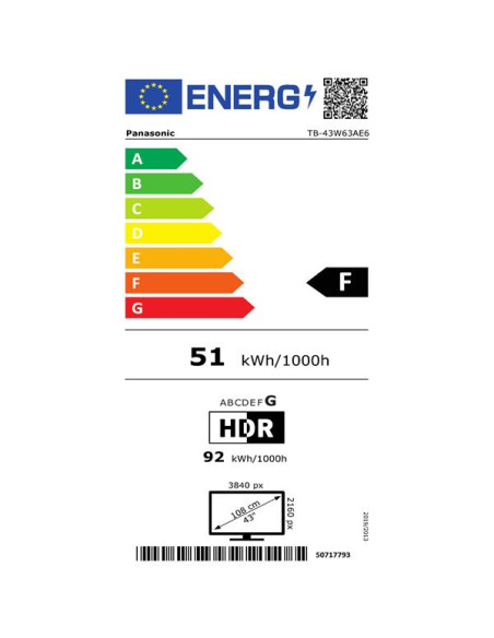 PANASONIC TV LED UHD 4K - TB43W63AE6