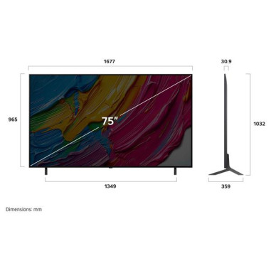 LG TV QNED 4K - 75QNED80A6A